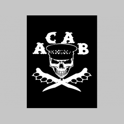 A.C.A.B.  chrbtová nášivka veľkosť cca. A4 (po krajoch neobšívaná)